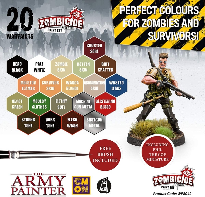 Набор красок Zombicide 2nd Edition Paint Set