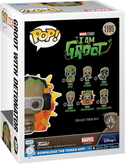 Ґрут із детонатором - Funko POP Marvel I am Groot #1195: Groot with Detonator