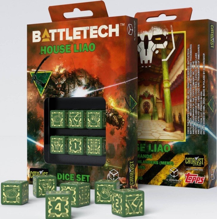 Набір кубиків Battletech: House Liao (6)
