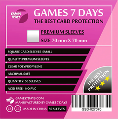 Протекторы Games7Days (70 х 70 мм) Premium Square (50 шт)