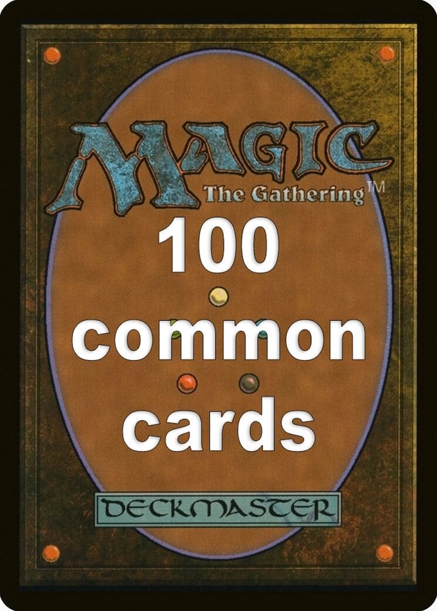 100 случайных АНГЛ common карт - Быстрая коллекция Magic The Gathering