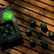 Набор кубиков Elvish Black & glow-in-the-dark Dice Set (7)