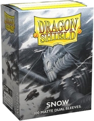 Протекторы Dragon Shield Sleeves: Dual matte Snow (100 шт, 66x91)