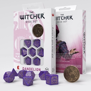 Набір кубиків The Witcher Dice Set. Dandelion - Viscount de Lettenhove Dice Set (7)