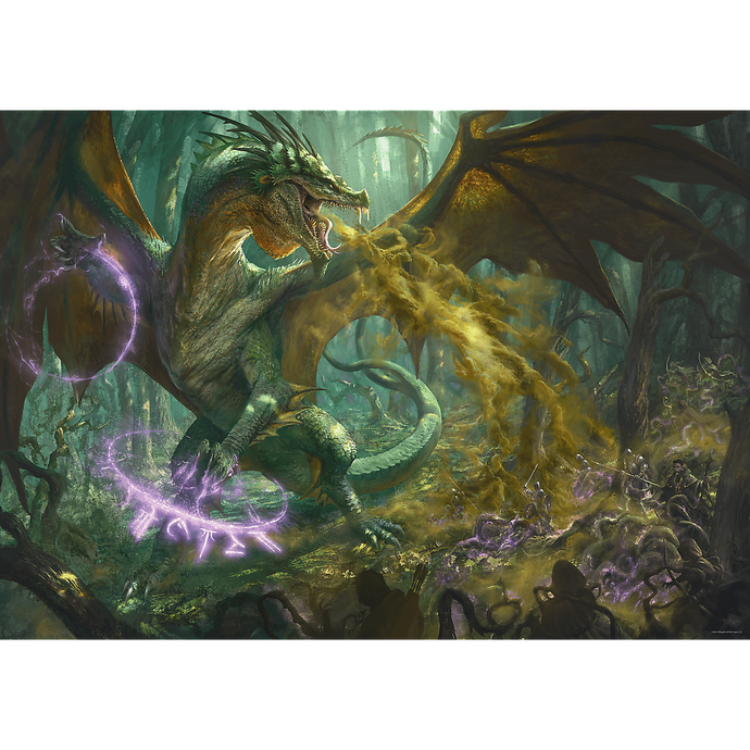Пазл Безмежна колекція: Зелений дракон Dungeons & Dragons (1000)