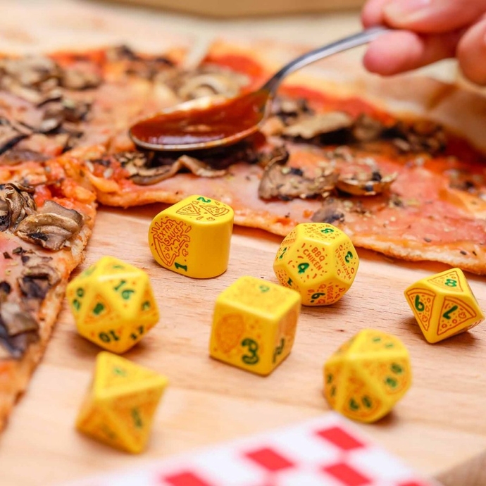 Набор кубиков Pizza Modern Dice Set: Margherita (7)