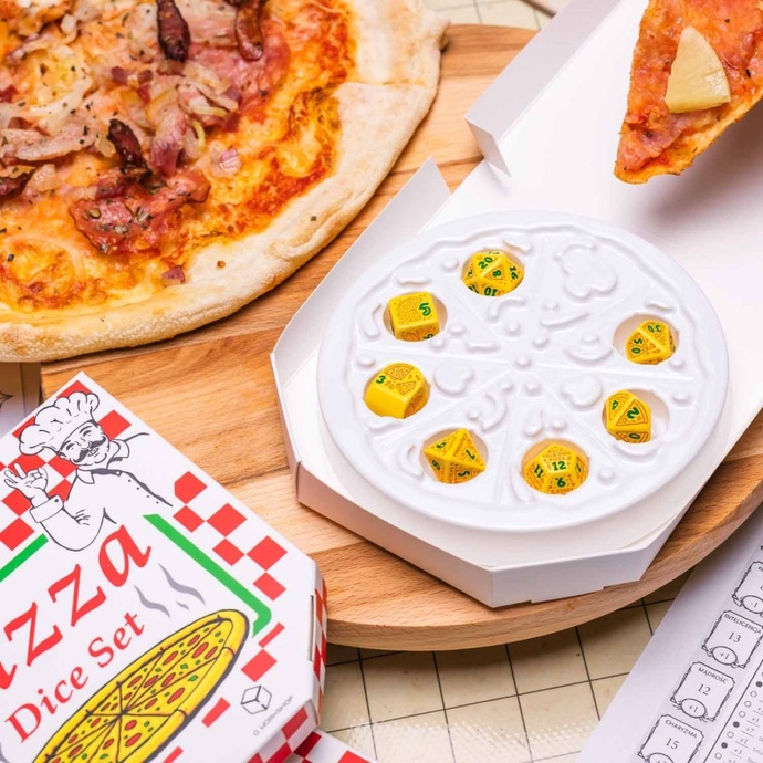 Набір кубиків Pizza Modern Dice Set: Margherita (7)