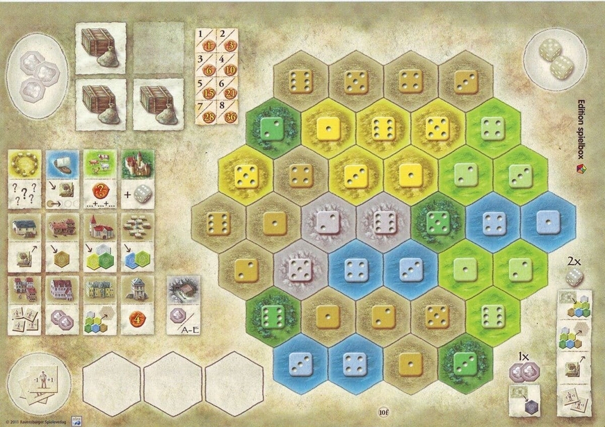 The Castles of Burgundy Expansion: New Player Boards (Замки Бургундії. Нові особисті планшети)