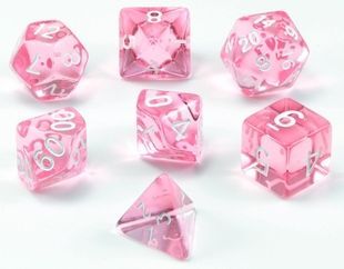 Набор кубиков Games7Days TRANSPARENT - Розовый (7 шт)