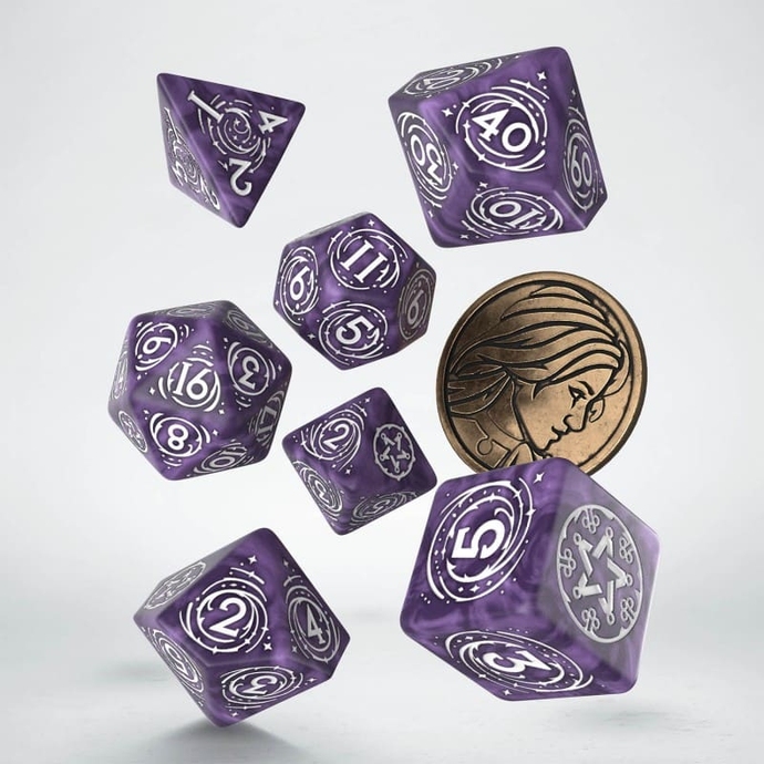 Набір кубиків The Witcher Dice Set. Yennefer - Lilac and Gooseberries Dice Set (7)