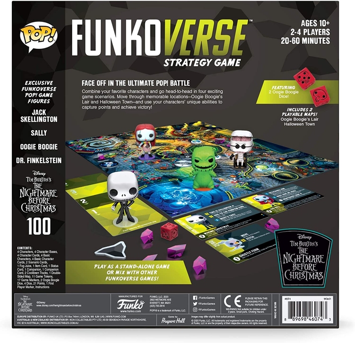 Funkoverse Strategy Game: Disney The Nightmare Before Christmas #100 4-pack