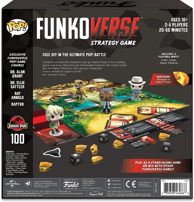 Funkoverse Strategy Game: Jurassic Park #100 4-Pack
