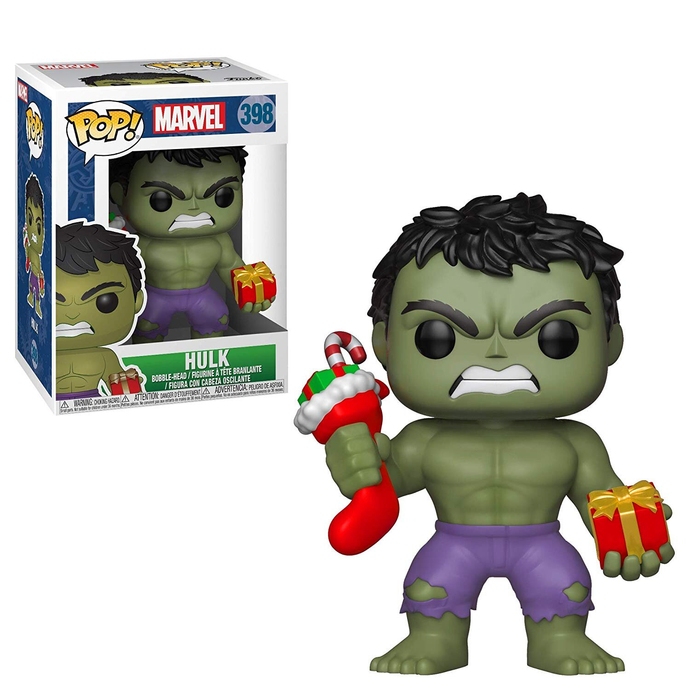 Халк праздничный - Funko POP Marvel: Holiday - Hulk with Stocking