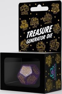 Кубик D12 Treasure Generator Die: Shimmering Purple&Gold (1)