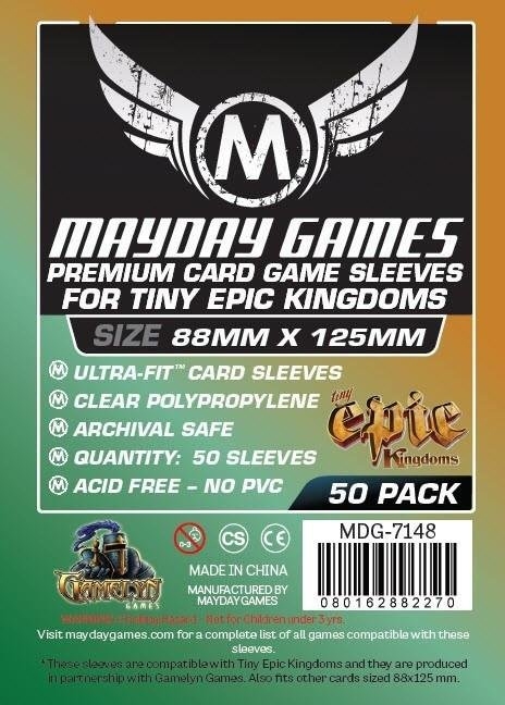 Протектори Mayday (88x125mm) Premium "Tiny Epic Kingdoms" (50 шт)