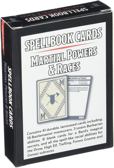 Dungeons & Dragons Spellbook Cards: Martial & Race Deck
