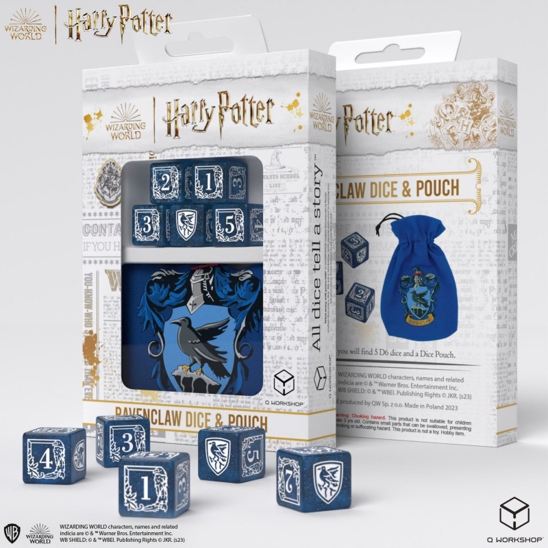 Набор кубиков с мешочком Harry Potter. Ravenclaw Dice & Pouch (5)