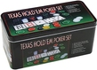 Набір для гри в покер у металевій коробці (200 фішок)