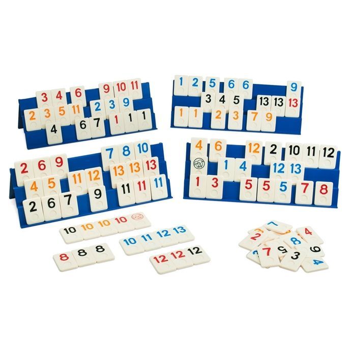 Rummy Classic в дорожній сумочці. Великі фішки (Руммі Класик)
