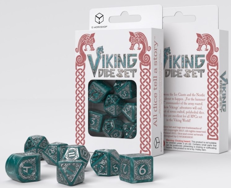 Набор кубиков Viking Modern Dice Set Mjolnir (7)