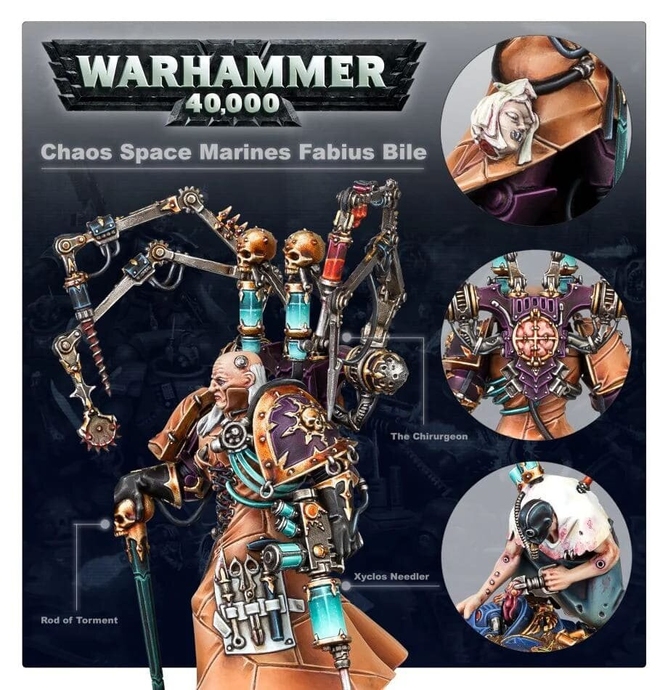 Chaos Space Marines: Fabius Bile Warhammer 40000