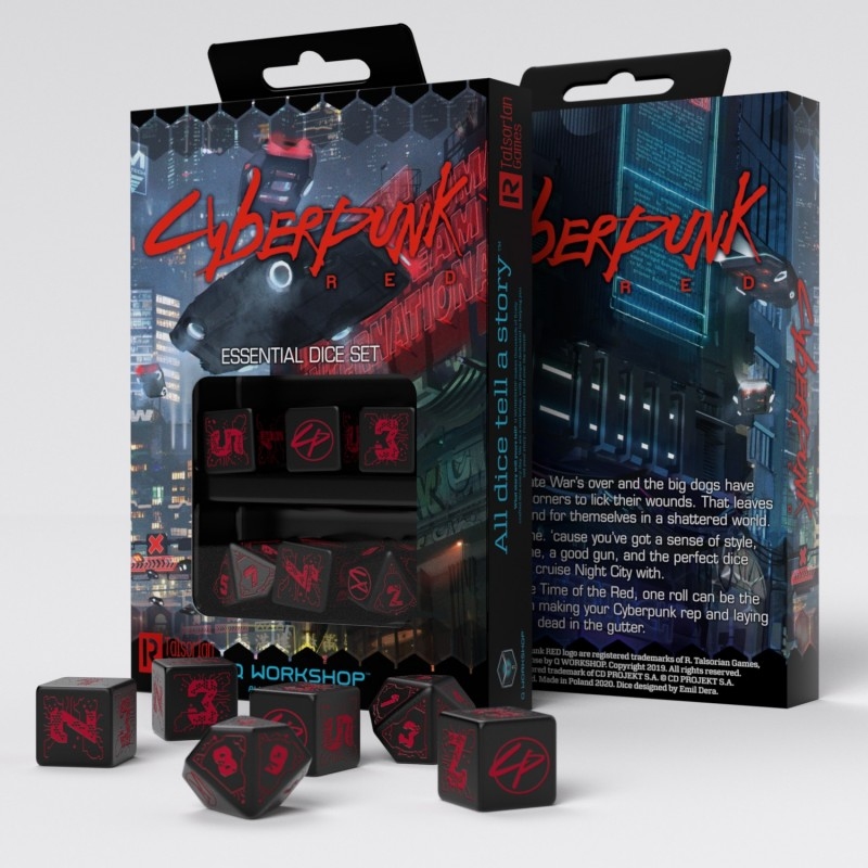 Набор кубиков Cyberpunk Red: Night City Essential Set (6)