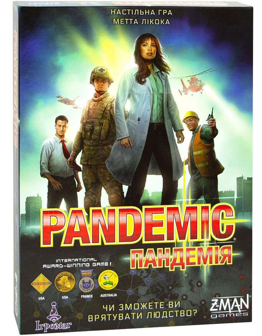 Настольная игра Пандемия (Pandemic) купить недорого с доставкой по Украине  | интернет магазин Geekach Shop