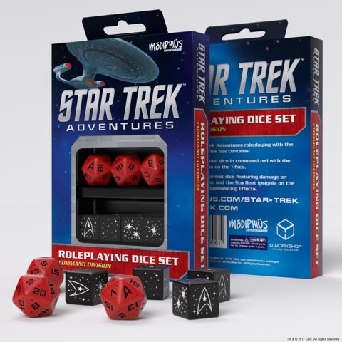 Набор кубиков Star Trek Adventures RPG: Command Red Dice Set