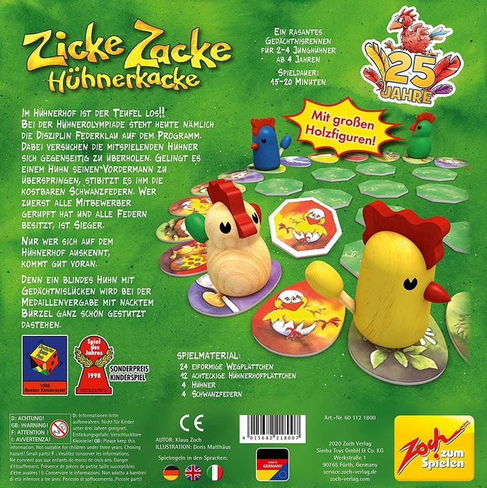Zicke Zacke Hühnerkacke (Цыплячьи бега)