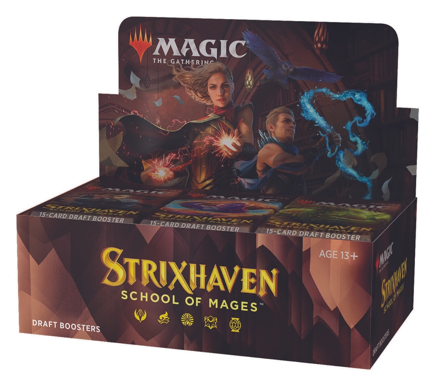 Дисплей драфт-бустеров Strixhaven: School of Mages Magic The Gathering АНГЛ