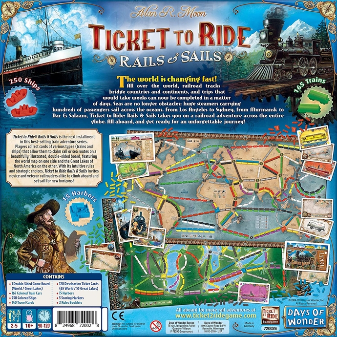 Ticket to Ride: Rails & Sails (Квиток на поїзд: Рейки та Вітрила)