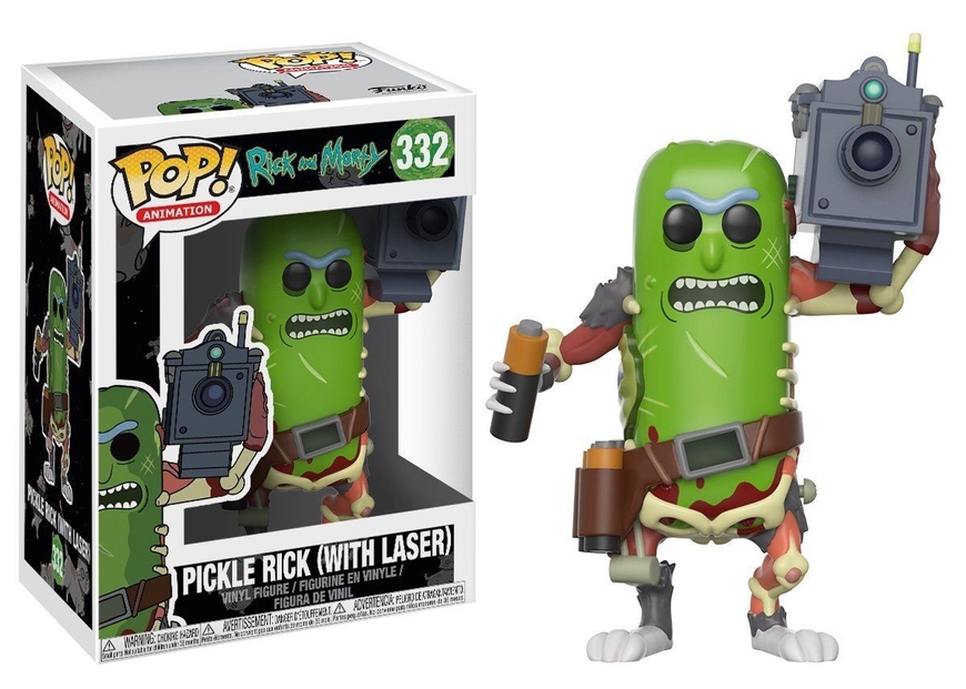 Огурчик Рик Санчез - Funko POP Animation - Pickle Rick with Laser