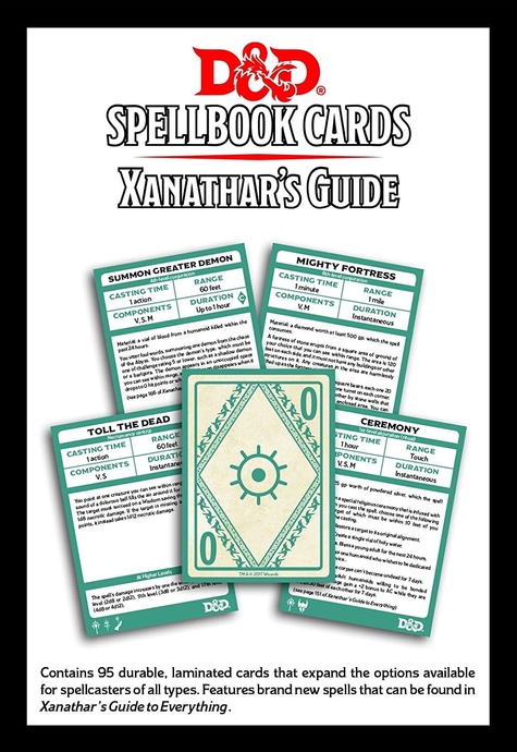 Dungeons & Dragons Spellbook Cards: Xanathars Guide
