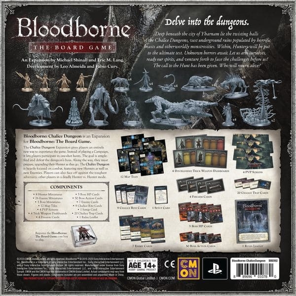 Bloodborne: The Board Game KS (Blood Moon Box, Chalice Dungeon, Mergo’s Loft)