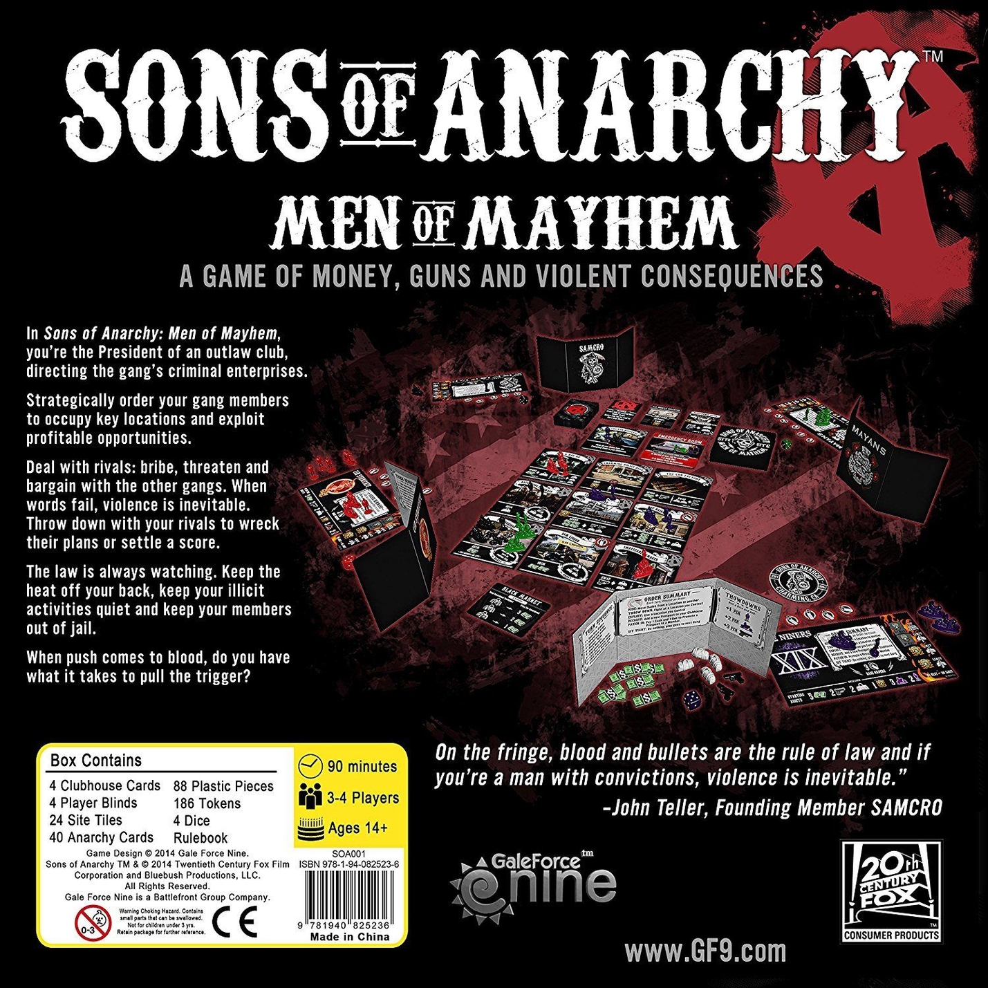 Настольная игра Sons Of Anarchy Men Of Mayhem Сыны Анархии купить
