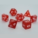 Набір кубиків Games7Days PEARL - Червоний з білим (7 шт)