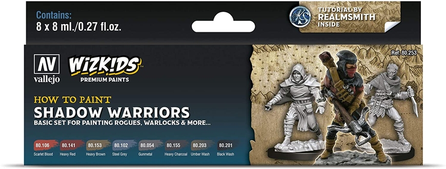 Набор красок Vallejo Wizkids Premium Paint Set: Shadow Warriors