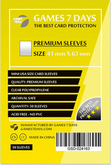 Протекторы Games7Days (41 х 63 мм) Premium Mini USA (50 шт)