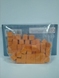 Кубик деревянный Mayday 10 мм - оранжевый - 10 штук