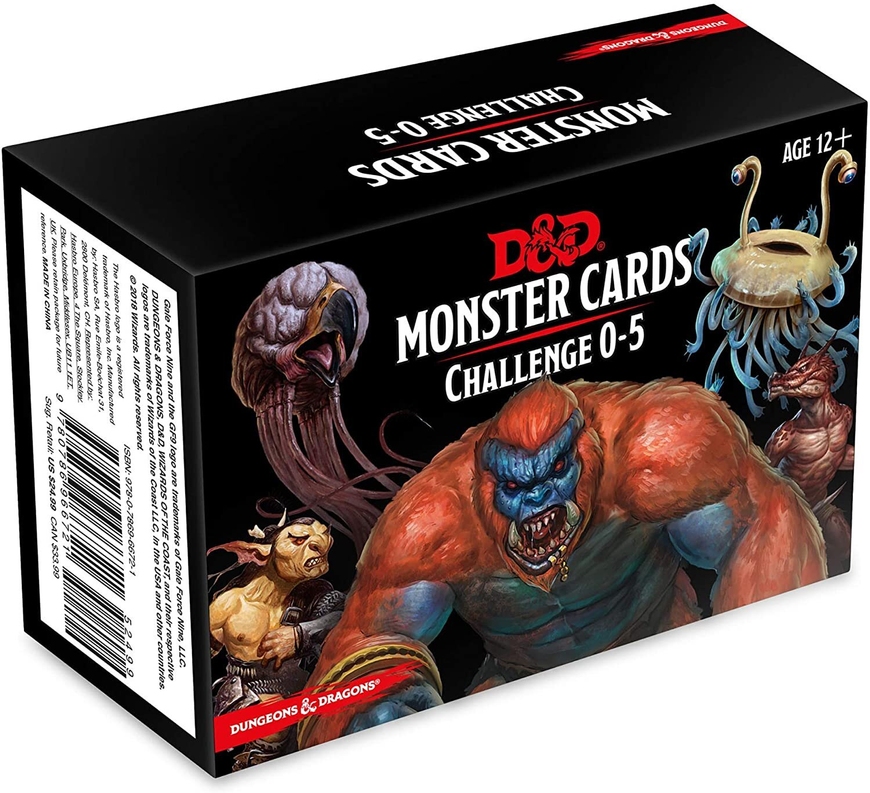 Dungeons & Dragons Monster Cards: Challenge 0-5