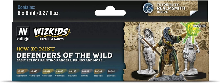 Набір фарб Vallejo Wizkids Premium Paint Set: Defenders of the Wild
