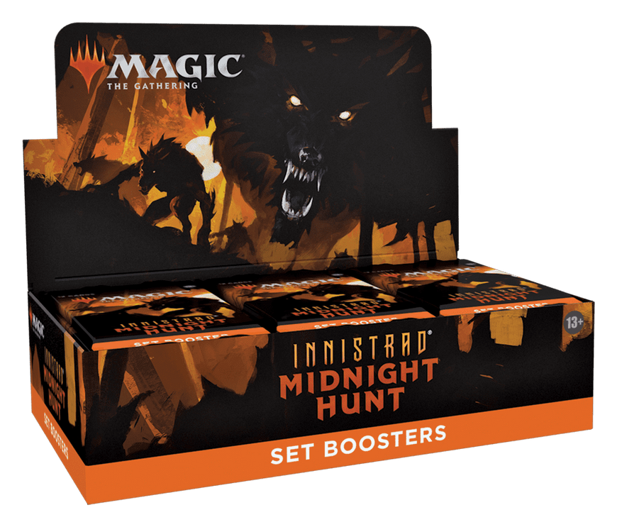 Дисплей бустеров выпуска Set Booster Innistrad: Midnight Hunt Magic The Gathering АНГЛ