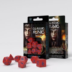Набір кубиків Classic Runic Red & Blue Dice Set (7)