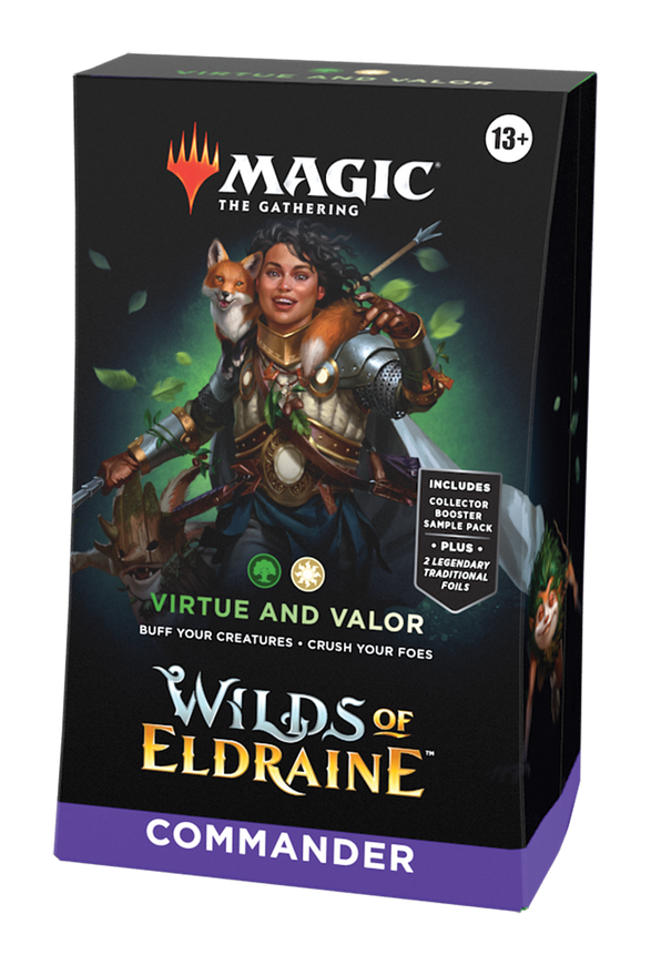 Commander Deck Virtue and Valor Wilds of Eldraine Magic The Gathering АНГЛ