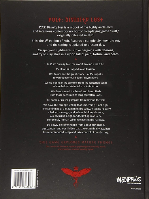 Kult: Divinity Lost (hardcover)