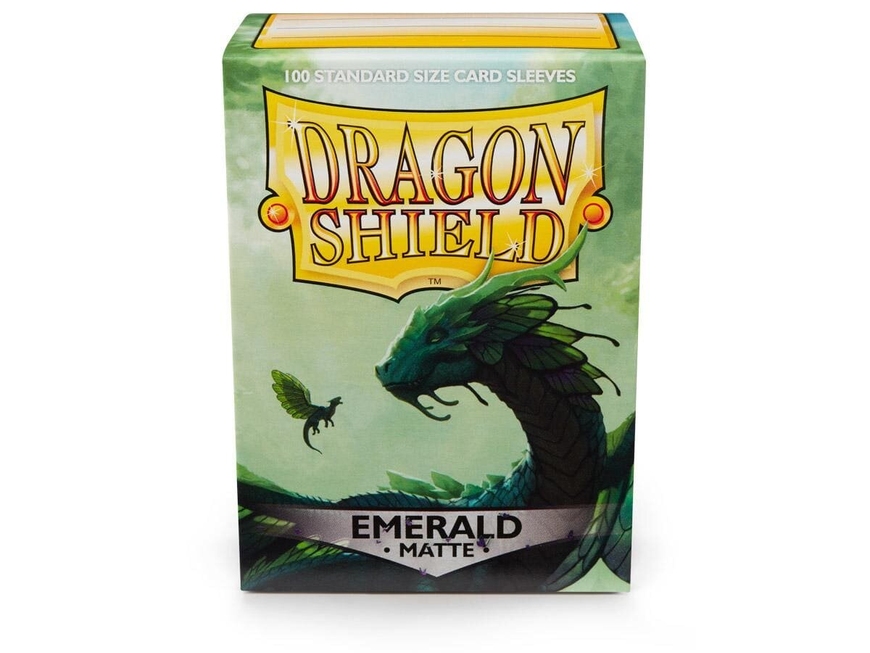 Протекторы Dragon Shield Sleeves: matte Emerald (100 шт, 66x91)
