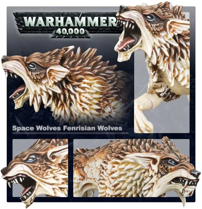 Space Marines Space Wolves Fenrisian Wolves Warhammer 40000