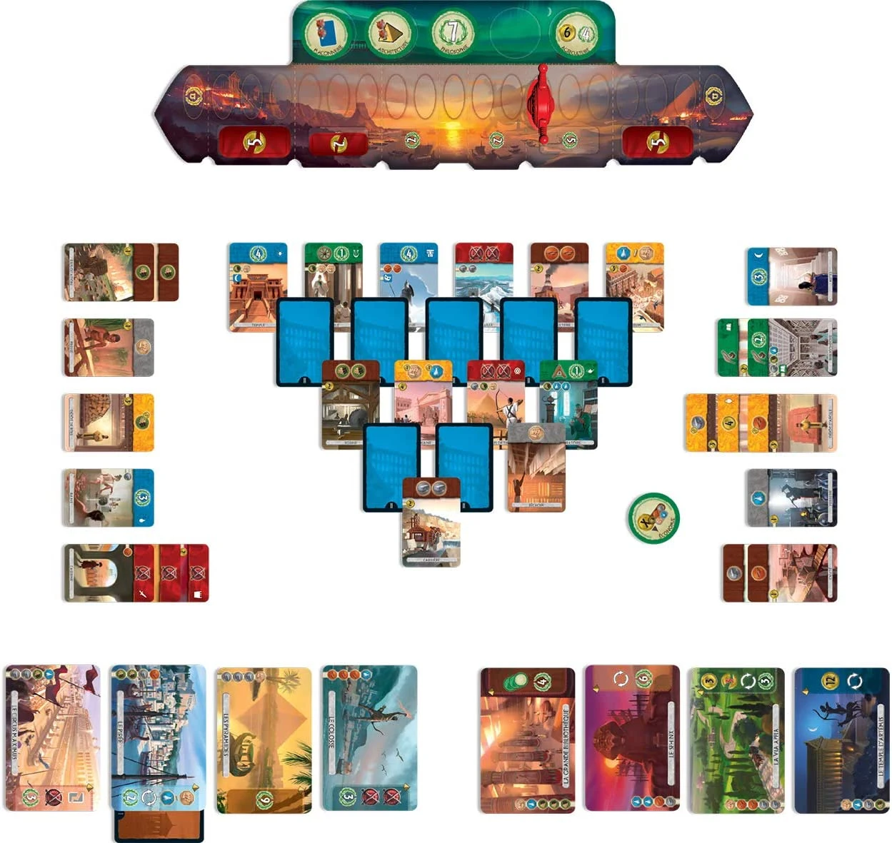 Настольная Игра 7 Чудес Дуэль (7 Wonders Duel) + Правила на Украинском Или  Русском — Купить на BIGL.UA ᐉ Удобная Доставка (1765382320)