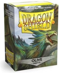 Протекторы Dragon Shield Sleeves: matte Olive (100 шт, 66x91)