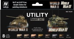 Набор красок Utility Paint Set WWII & WWIII Acrylicos Vallejo